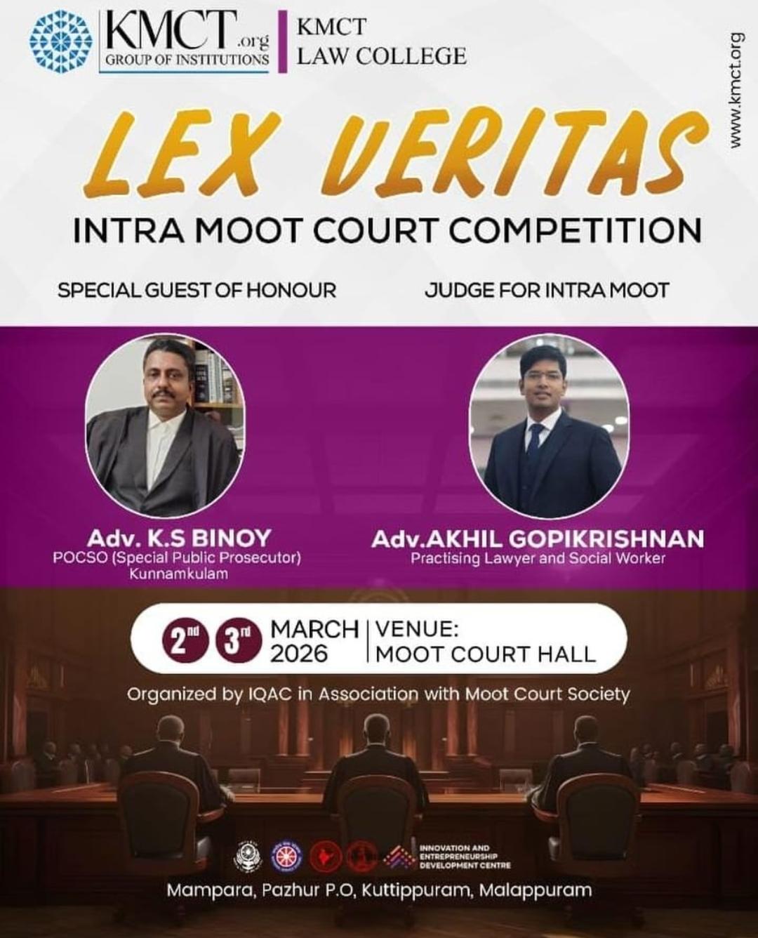 LEX VERITAS - Intra Moot Court Competition